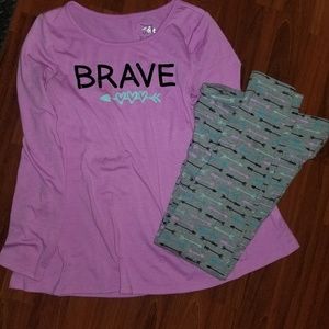 Justice matching outfit size 12